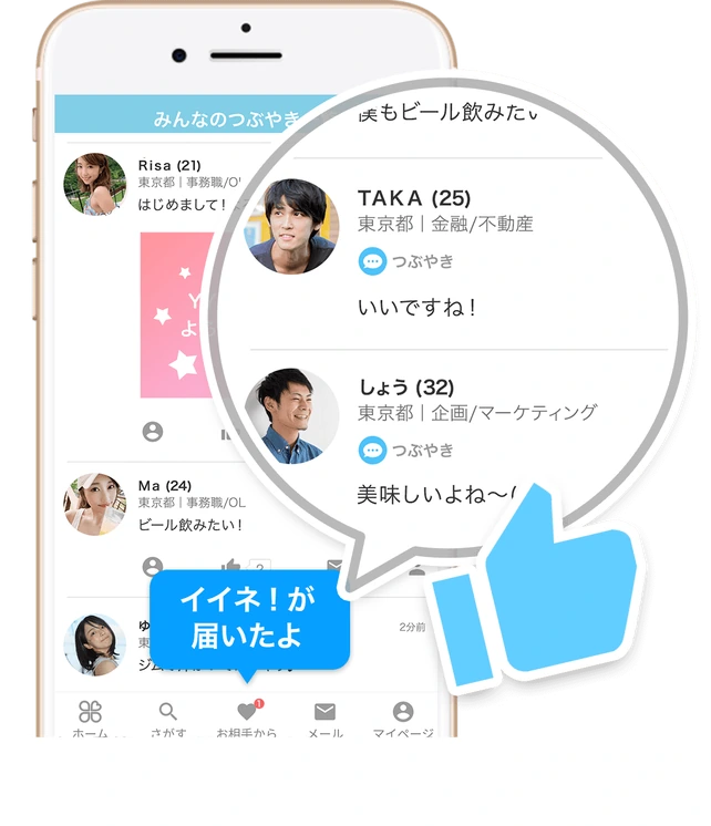YYCのポストで日常の話題から交流するイメージ